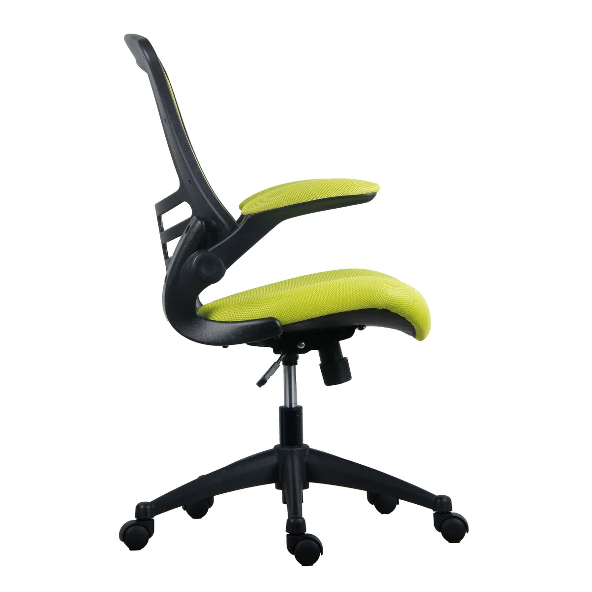 Jemini Jaya Mesh Back Chair with Folding Arms 680x670x1070mm Green KF77786 - Image 2