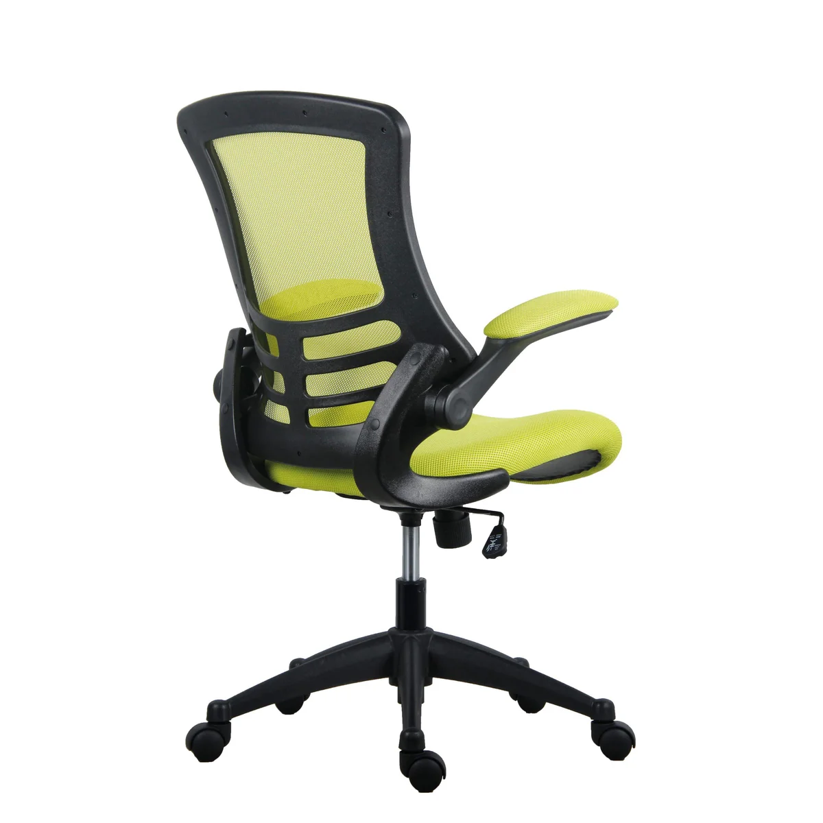 Jemini Jaya Mesh Back Chair with Folding Arms 680x670x1070mm Green KF77786 - Image 3