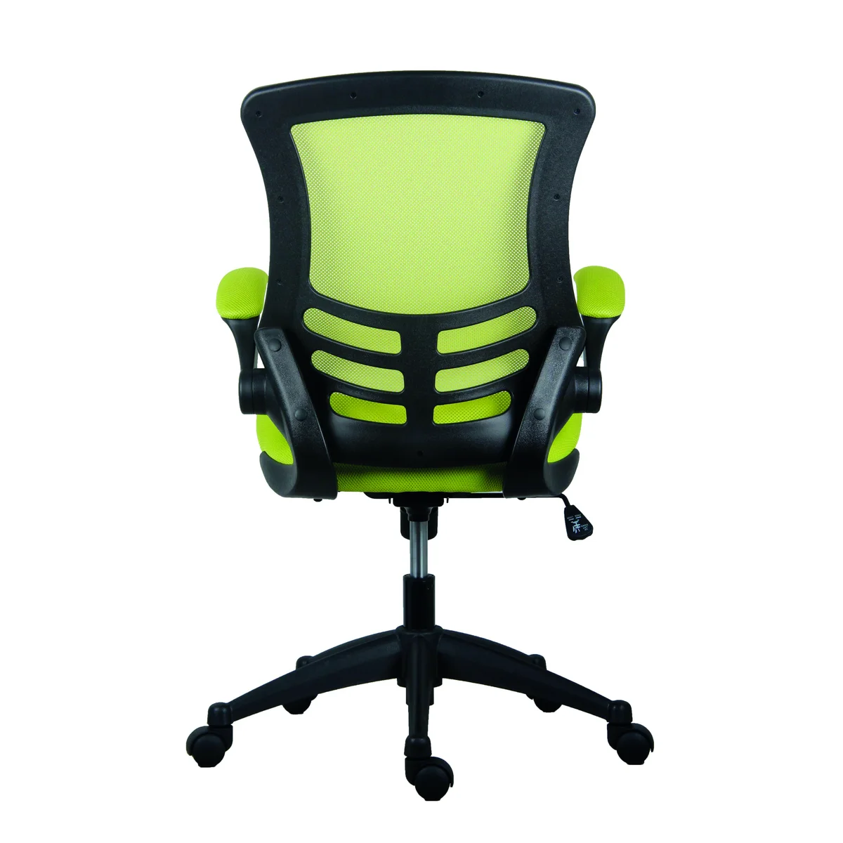 Jemini Jaya Mesh Back Chair with Folding Arms 680x670x1070mm Green KF77786 - Image 4