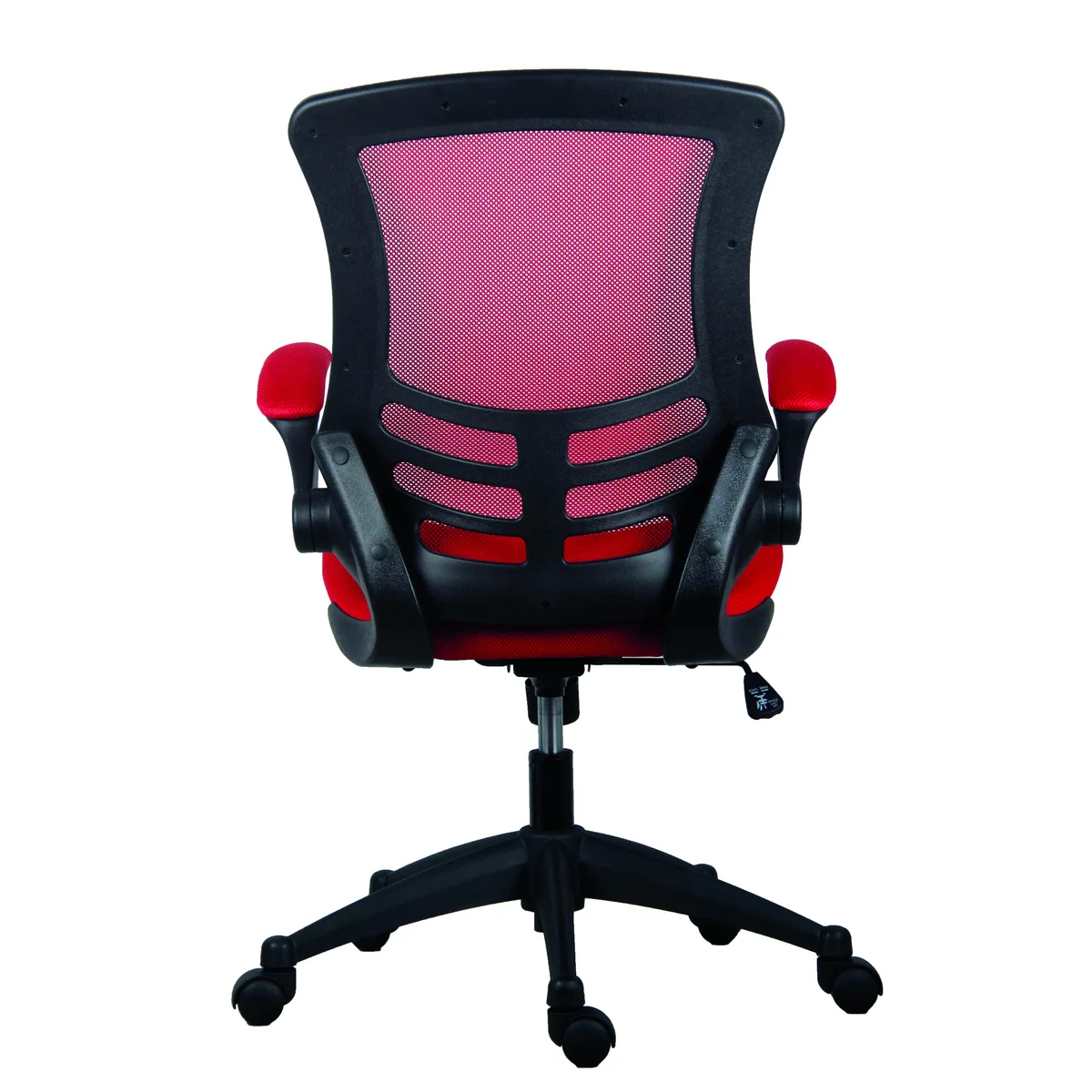 Jemini Jaya Mesh Back Chair with Folding Arms 680x670x1070mm Red KF77788 - Image 4