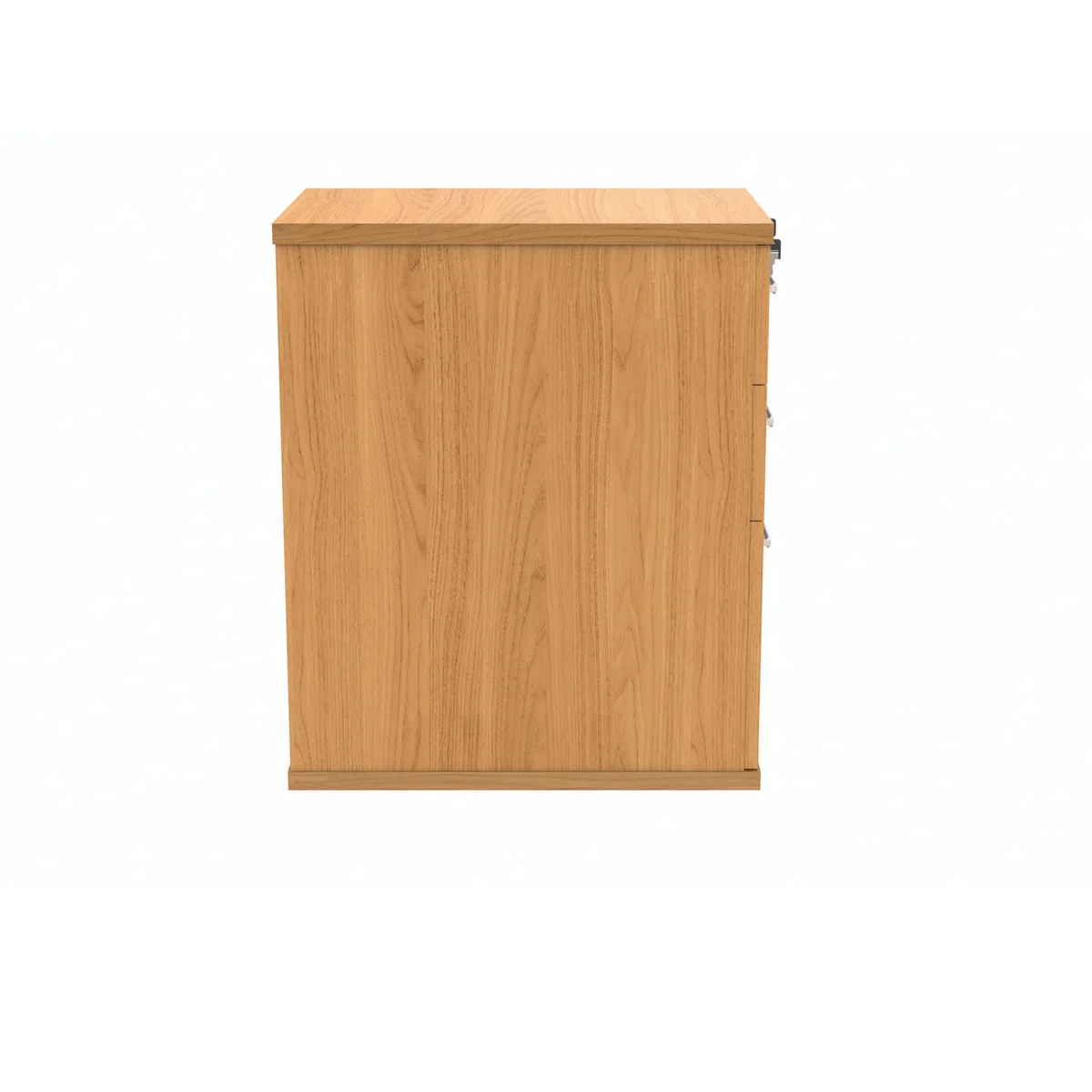 Polaris 3 Drawer Desk High Pedestal 404x600x730mm Norwegian Beech KF77874 - Image 2
