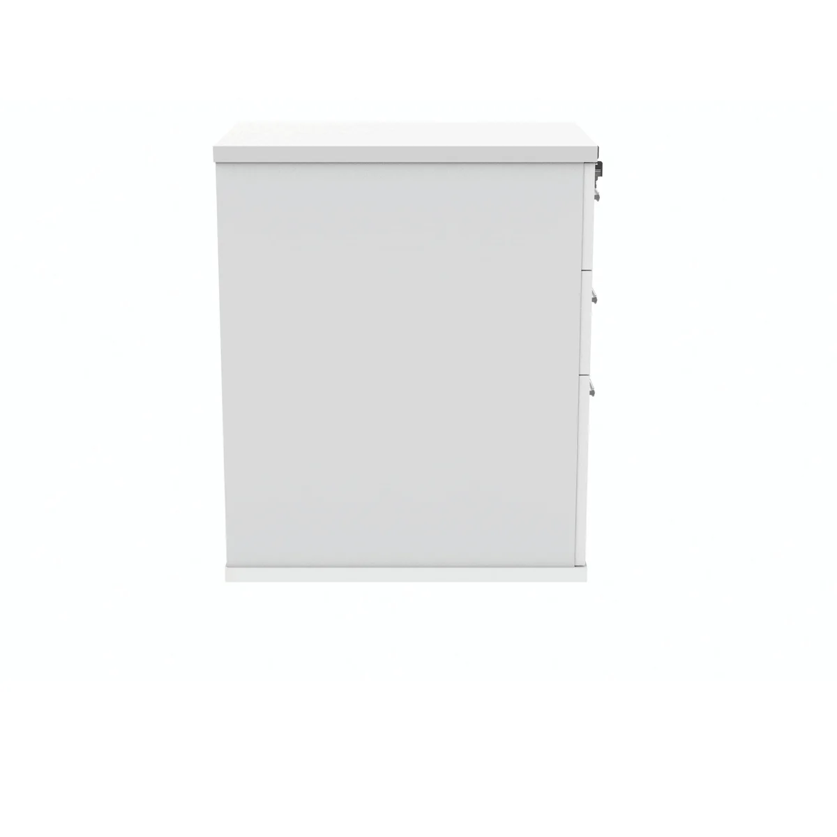 Polaris 3 Drawer Desk High Pedestal 404x600x730mm Arctic White KF77876 - Image 2