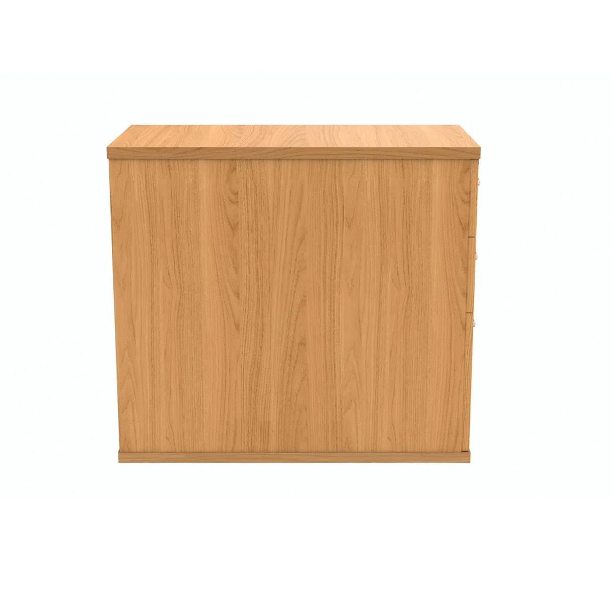 Polaris 3 Drawer Desk High Pedestal 404x800x730mm Norwegian Beech KF77878 - Image 2