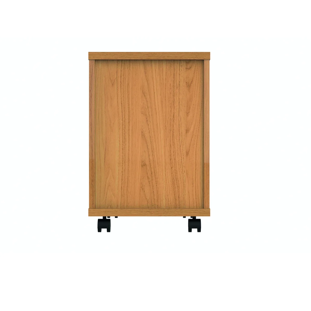Polaris 2 Drawer Mobile Under Desk Pedestal 404x500x595mm Norwegian Beech KF77882 - Image 4