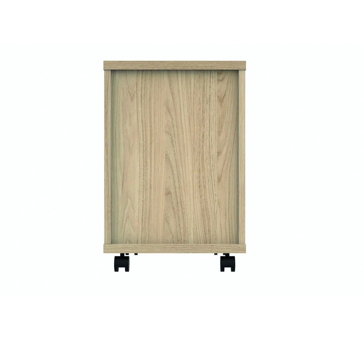 Polaris 2 Drawer Mobile Under Desk Pedestal 404x500x595mm Canadian Oak KF77884 - Image 4