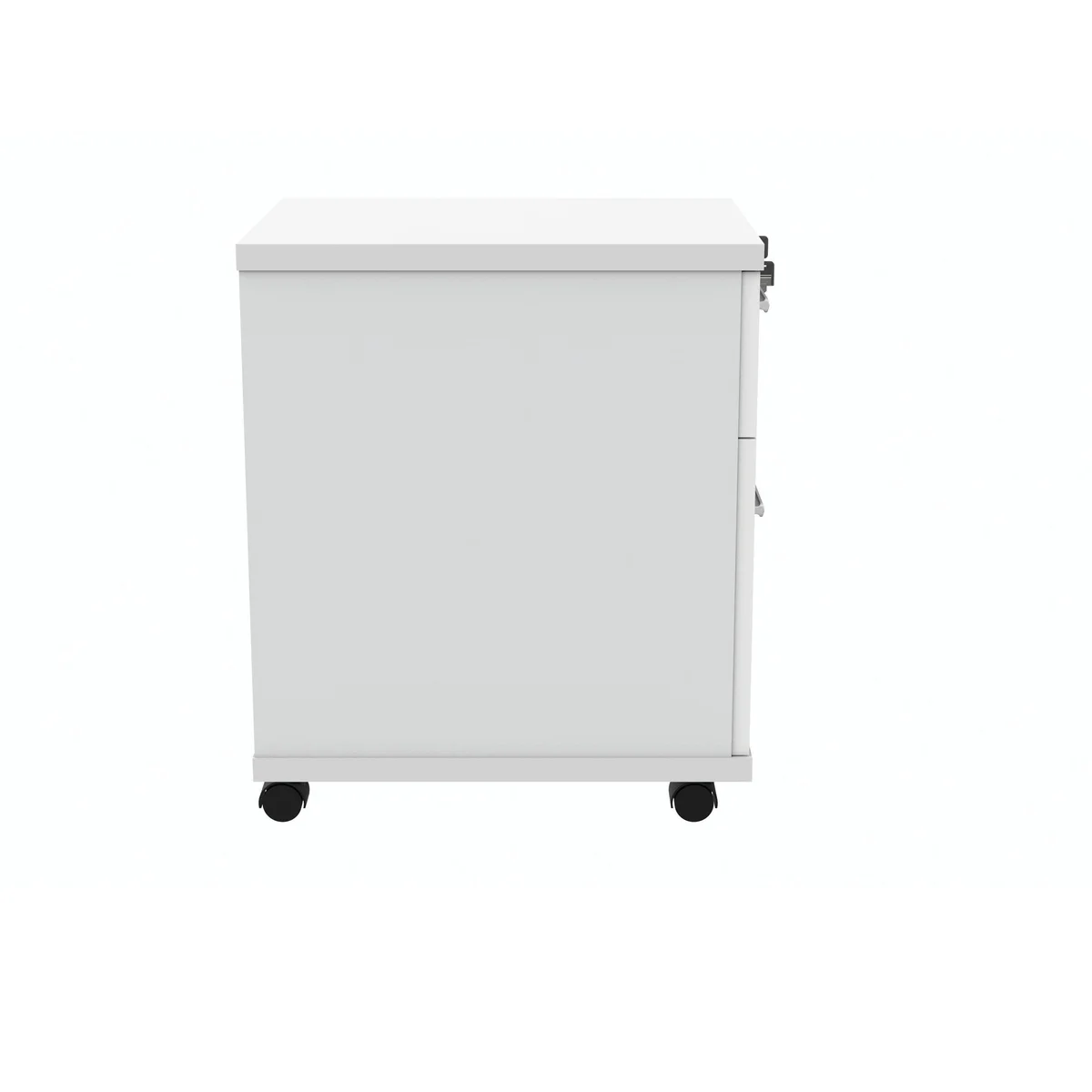 Polaris 2 Drawer Mobile Under Desk Pedestal 404x500x595mm Arctic White KF77886 - Image 2