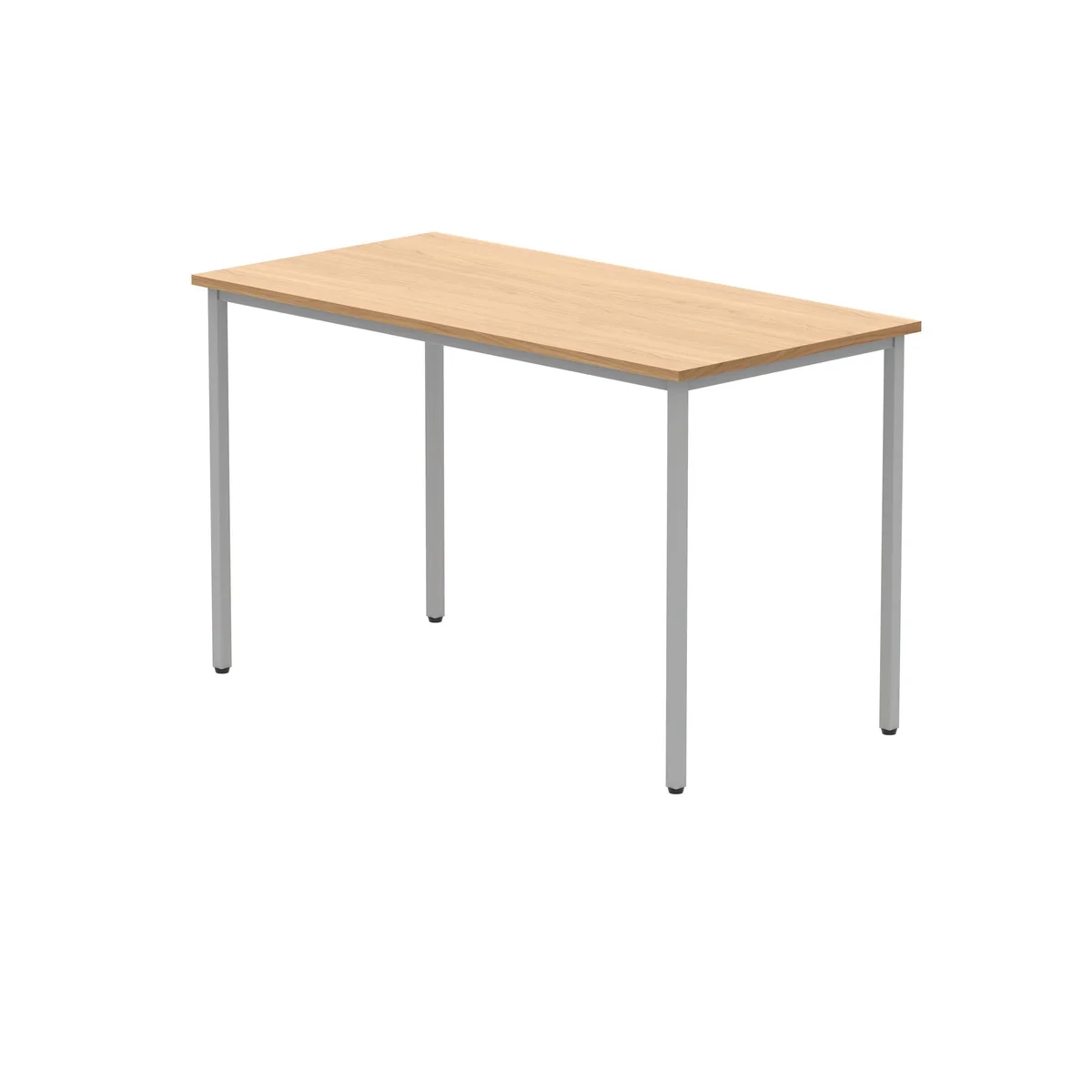 Polaris Rectangular Multipurpose Table 1200x600x730mm Norwegian Beech/Silver KF77890 - Image 3