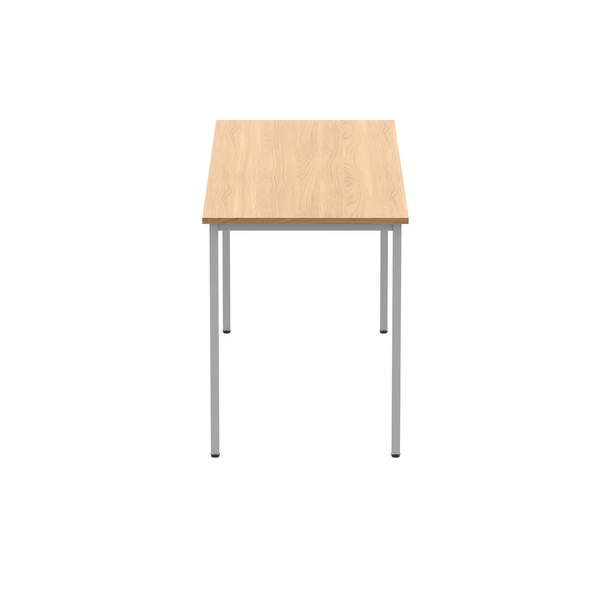 Polaris Rectangular Multipurpose Table 1600x600x730mm Norwegian Beech/Silver KF77891 - Image 2