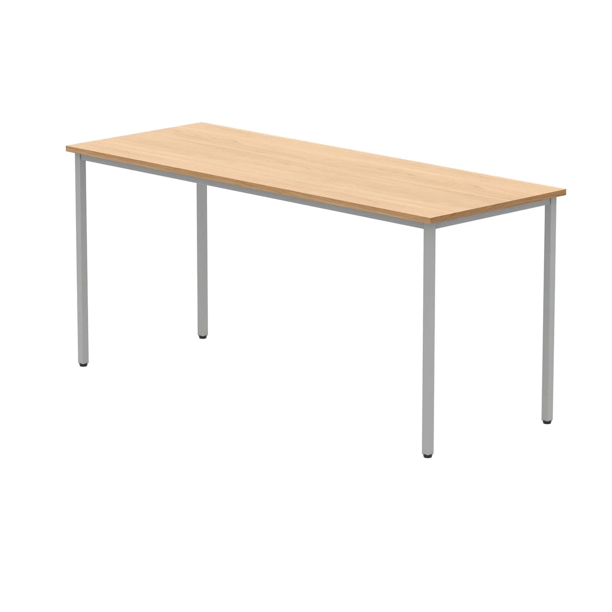 Polaris Rectangular Multipurpose Table 1600x600x730mm Norwegian Beech/Silver KF77891 - Image 3