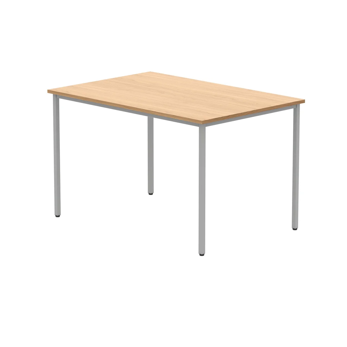 Polaris Rectangular Multipurpose Table 1200x800x730mm Norwegian Beech/Silver KF77892 - Image 3