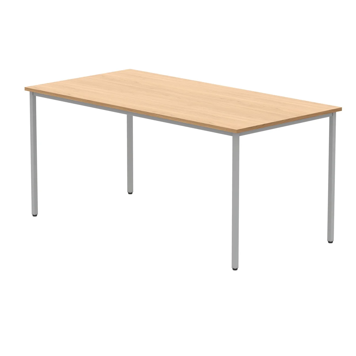 Polaris Rectangular Multipurpose Table 1600x800x730mm Norwegian Beech/Silver KF77893 - Image 3