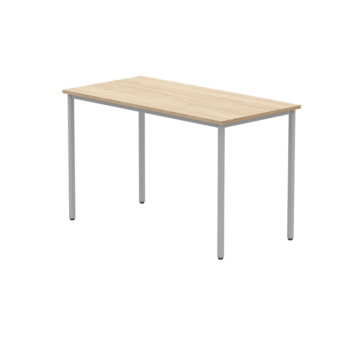 Polaris Rectangular Multipurpose Table 1200x600x730mm Canadian Oak/Silver KF77894 - Image 3