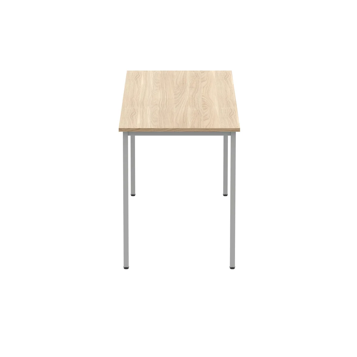 Polaris Rectangular Multipurpose Table 1600x600x730mm Canadian Oak/Silver KF77895 - Image 2