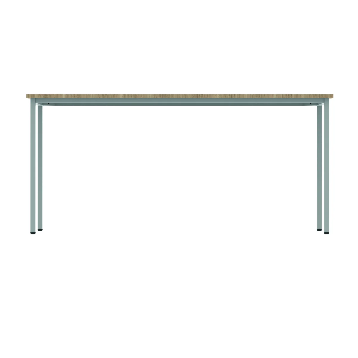 Polaris Rectangular Multipurpose Table 1600x600x730mm Canadian Oak/Silver KF77895 - Image 4
