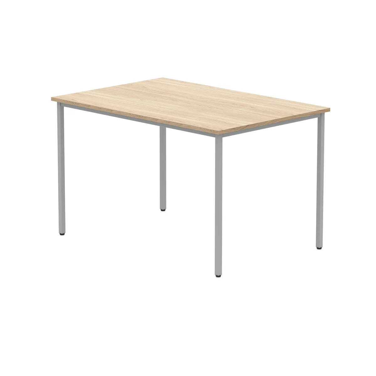 Polaris Rectangular Multipurpose Table 1200x800x730mm Canadian Oak/Silver KF77896 - Image 3