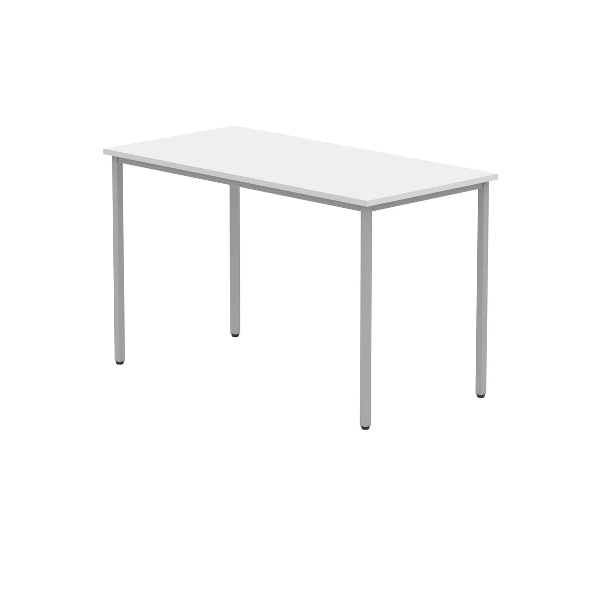 Polaris Rectangular Multipurpose Table 1200x600x730mm Arctic White/Silver KF77898 - Image 3