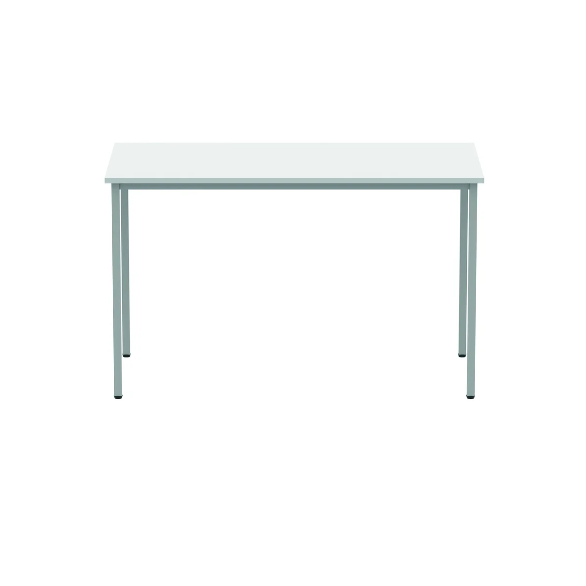 Polaris Rectangular Multipurpose Table 1200x600x730mm Arctic White/Silver KF77898 - Image 4