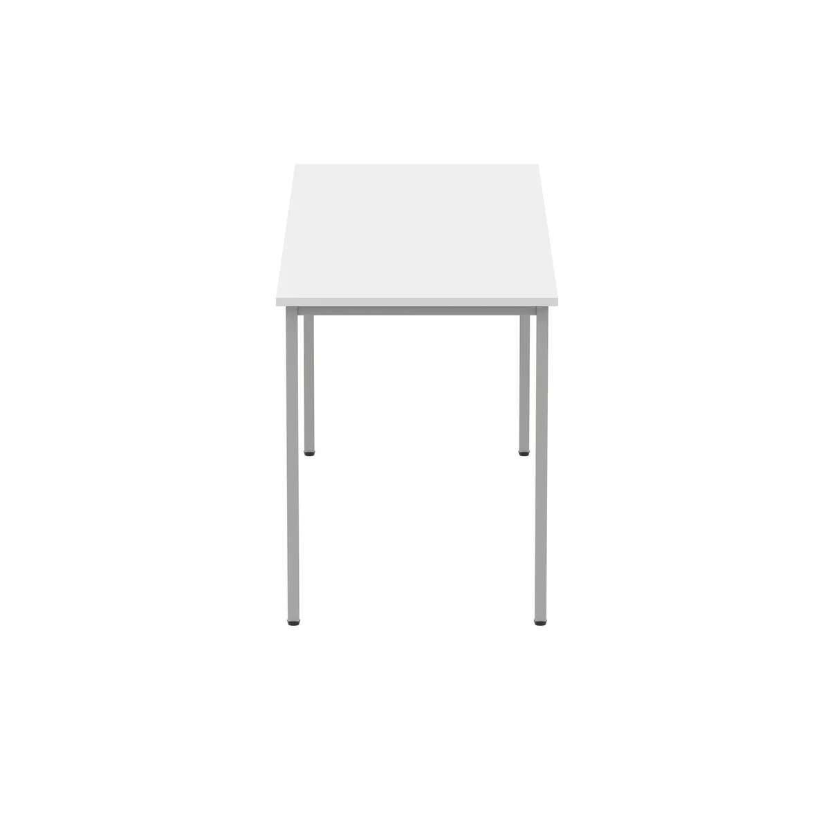 Polaris Rectangular Multipurpose Table 1600x600x730mm Arctic White/Silver KF77899 - Image 2