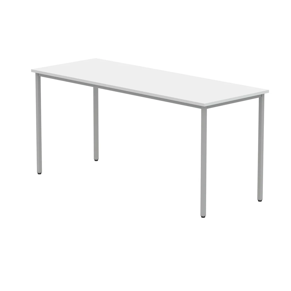 Polaris Rectangular Multipurpose Table 1600x600x730mm Arctic White/Silver KF77899 - Image 3