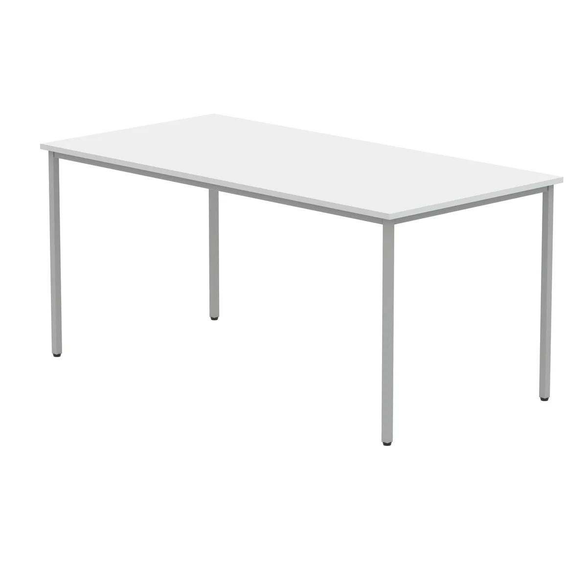 Polaris Rectangular Multipurpose Table 1600x800x730mm Arctic White/Silver KF77901 - Image 3