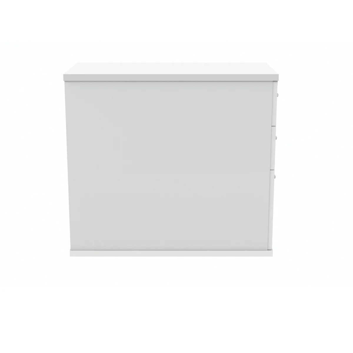 Polaris 3 Drawer Desk High Pedestal 404x800x730mm Arctic White KF78023 - Image 3