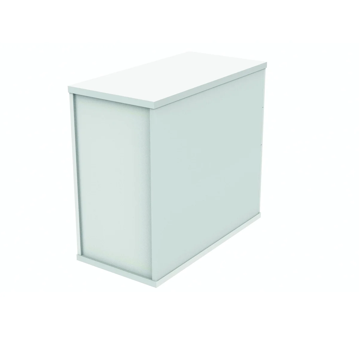 Polaris 3 Drawer Desk High Pedestal 404x800x730mm Arctic White KF78023 - Image 4