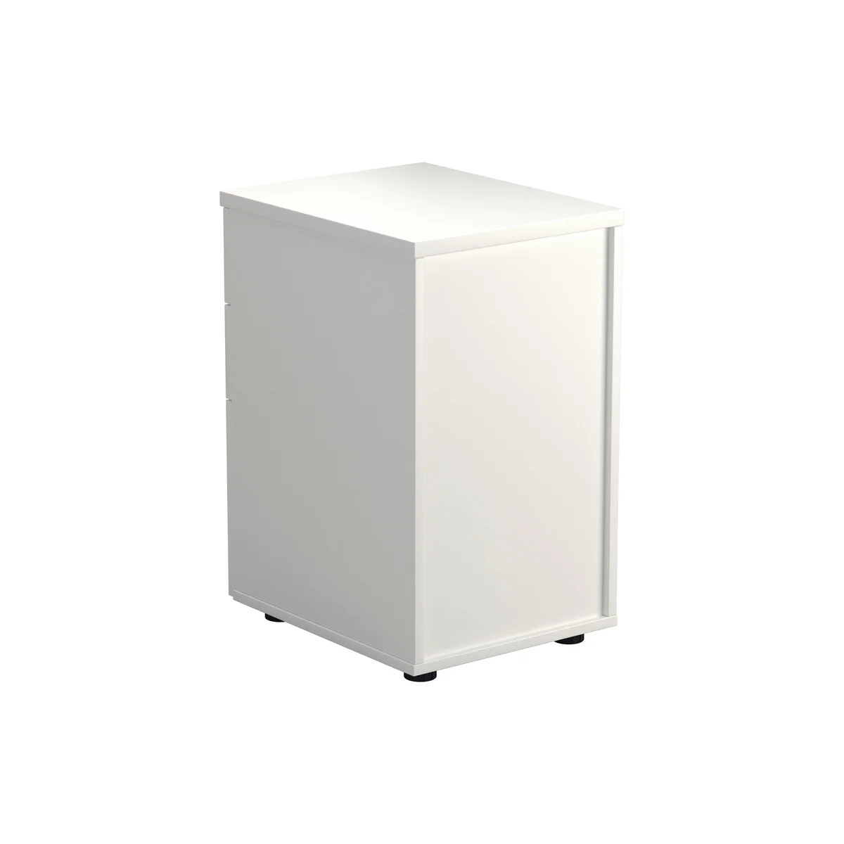 Jemini 3 Drawer Under Desk Pedestal 404x500x690mm White KF78664 - Image 3