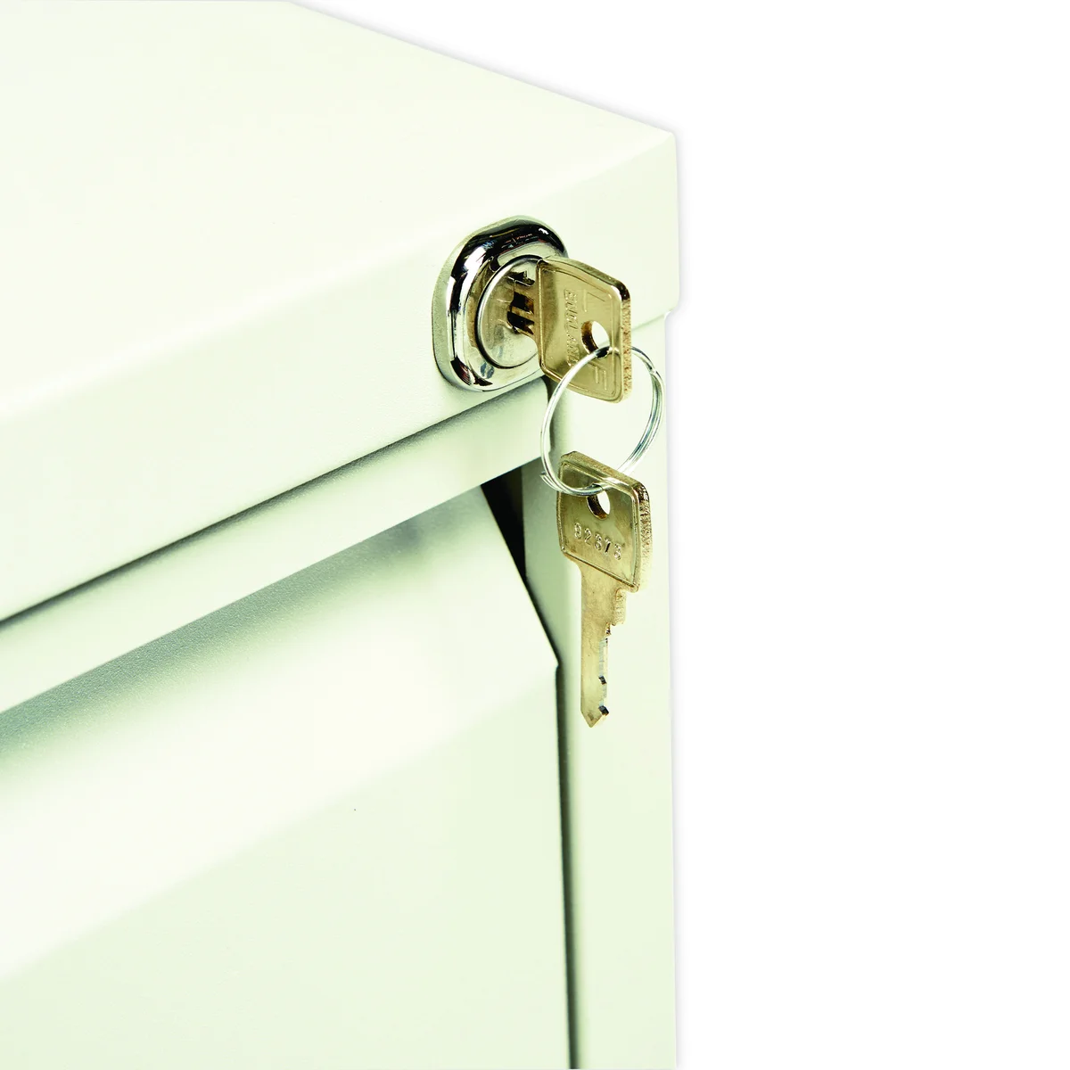 Jemini 4 Drawer Filing Cabinet Lockable 470x622x1321mm White KF78708 - Image 4