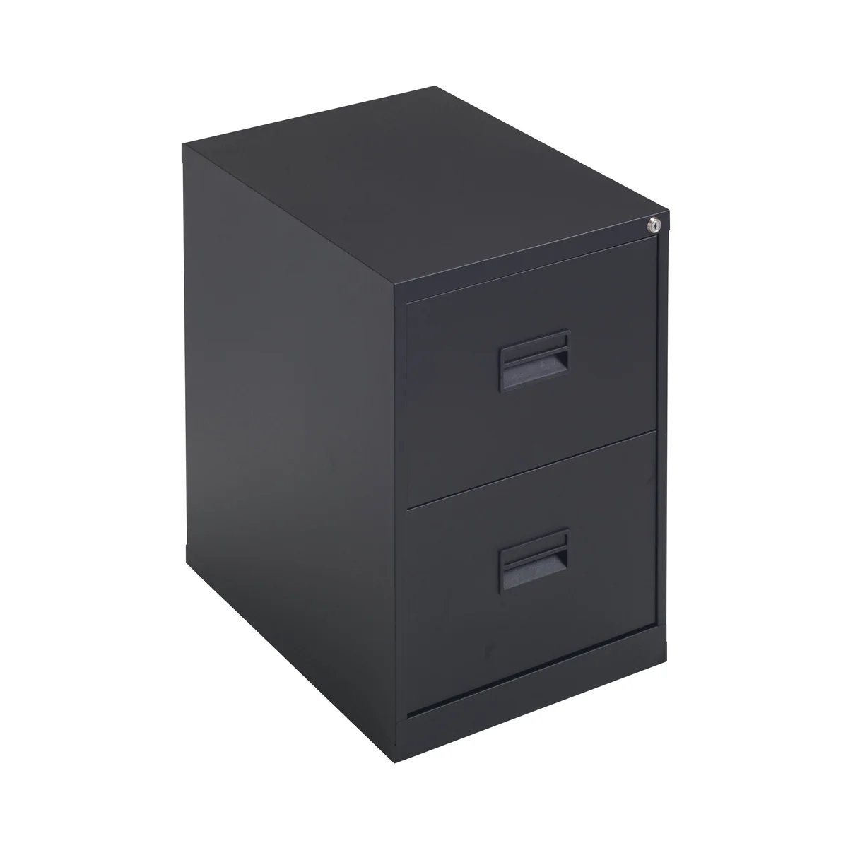 Talos 2 Drawer Filing Cabinet 465x620x700mm Black TCS2FC-BK - Image 3