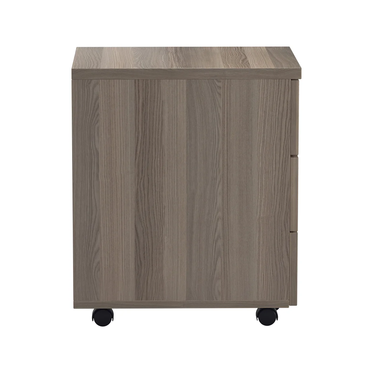 Jemini 3 Drawer Mobile Pedestal 400x500x595mm Grey Oak KF78945 - Image 2