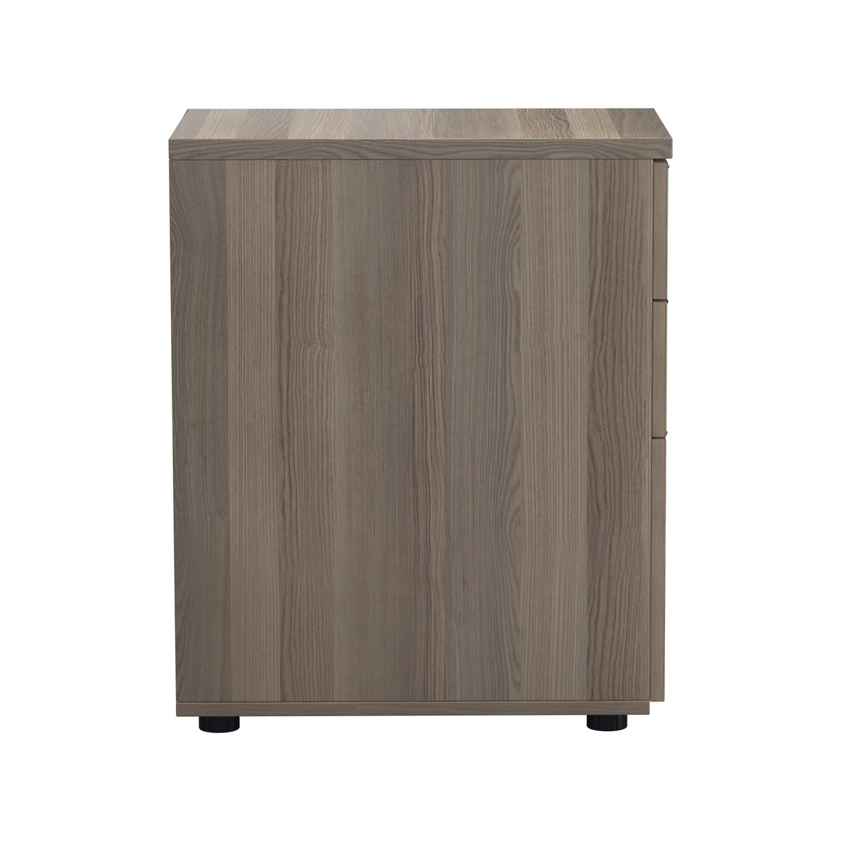 Jemini 3 Drawer Desk High Pedestal 404x600x730mm Grey Oak KF78949 - Image 2