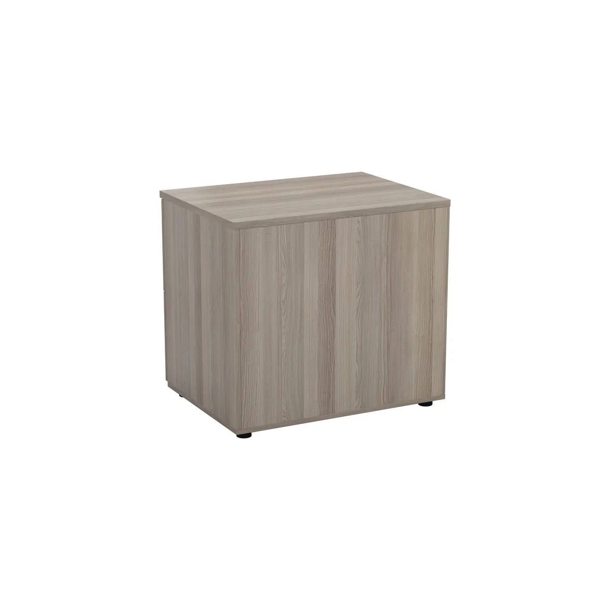 Jemini 2 Drawer Desk Side Filing Cabinet 800x600x730mm Grey Oak KF78953 - Image 3