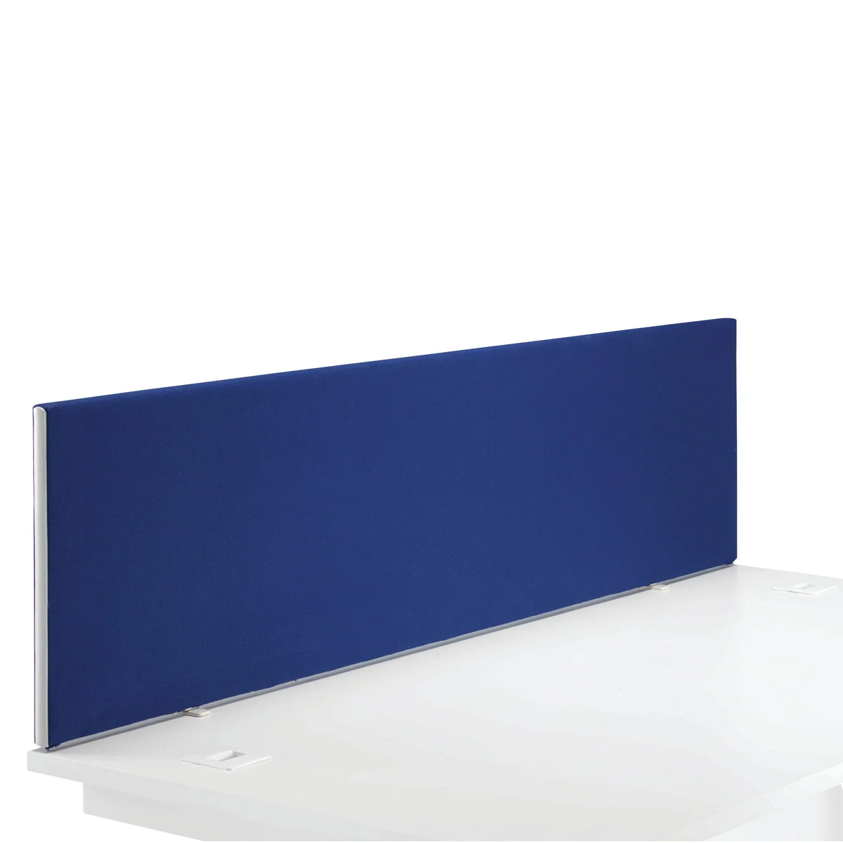 Jemini Straight Desk Mounted Screen 1600x25x400mm Blue KF78981 - Image 2