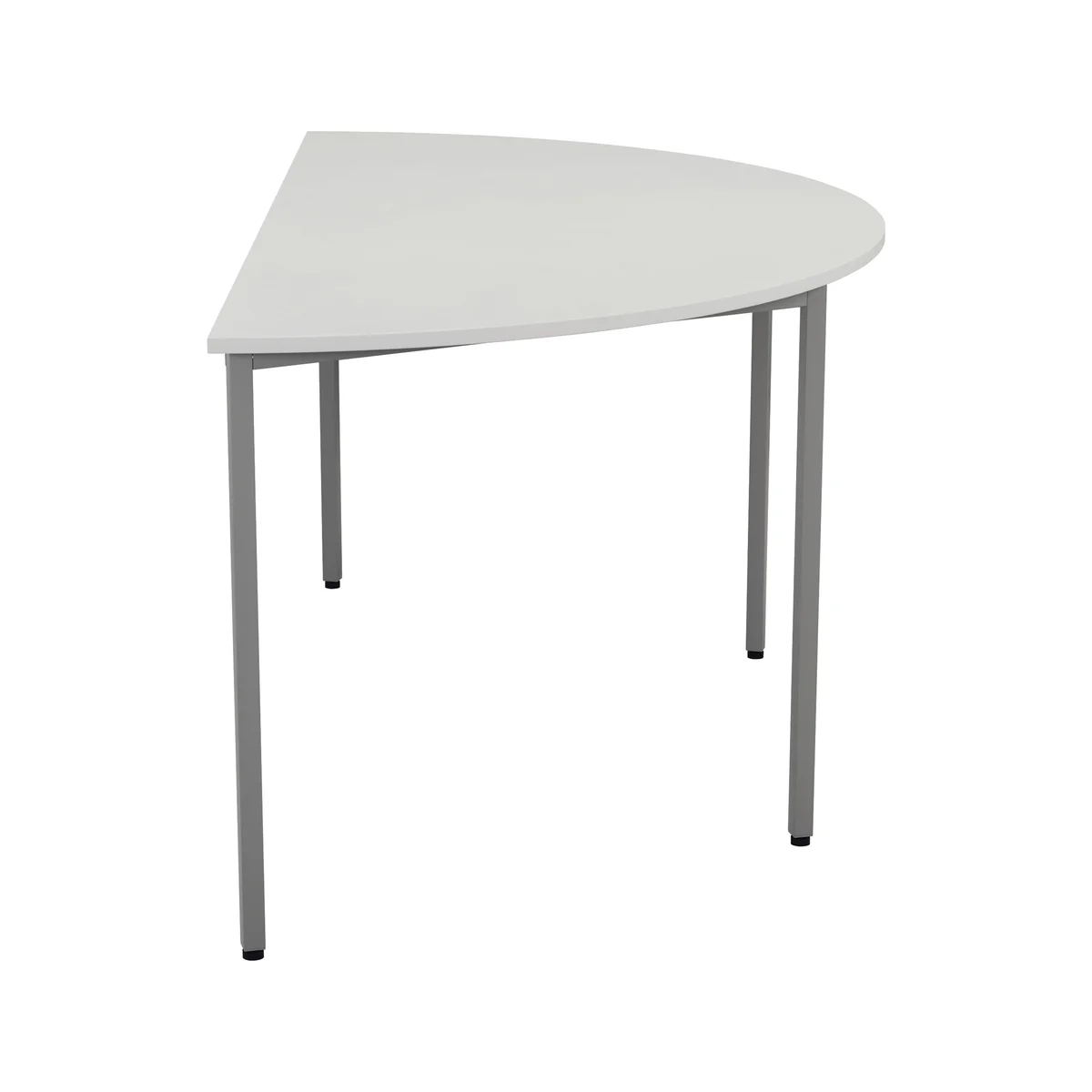Jemini Semi Circular Multipurpose Table 1600x800x730mm White KF79033 - Image 3