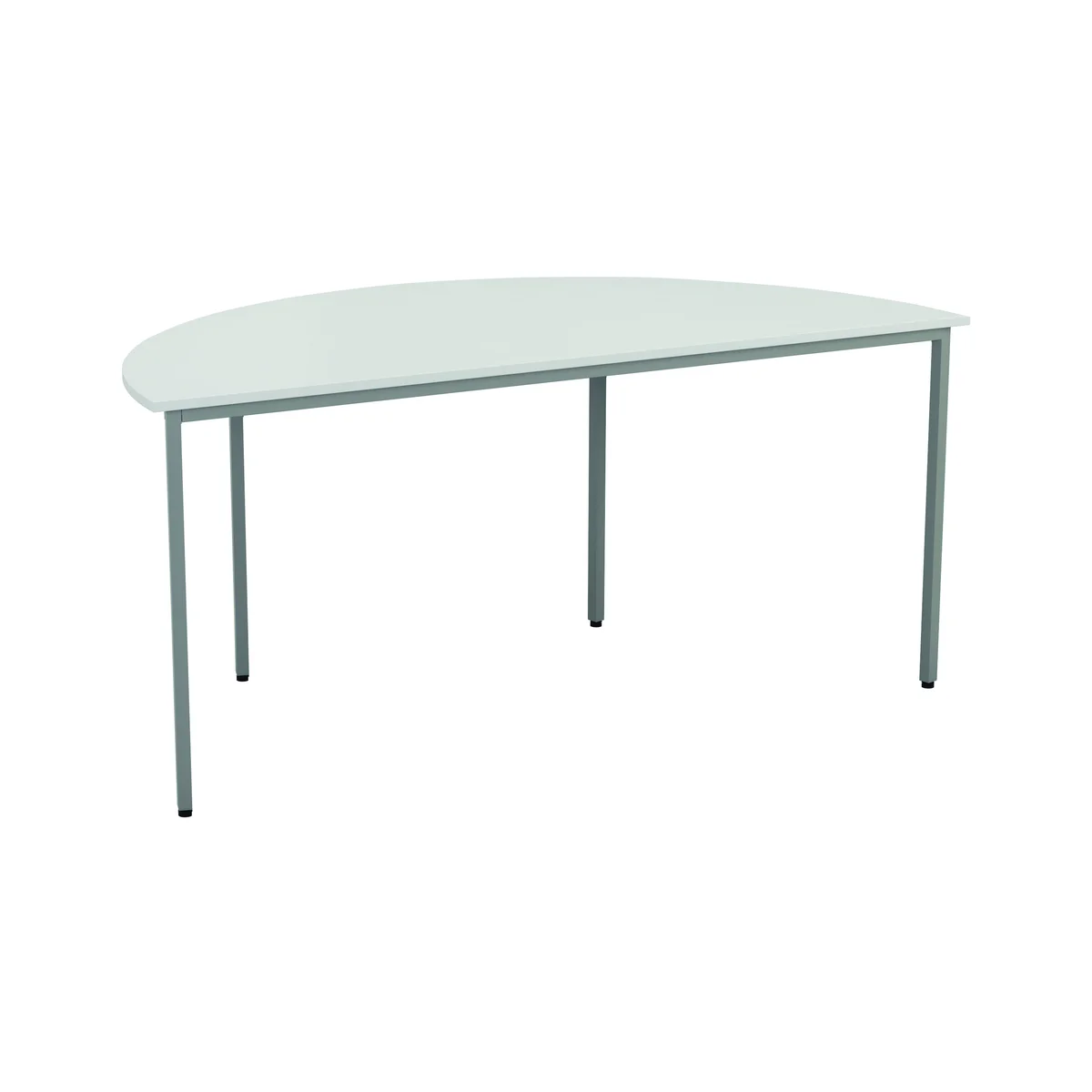 Jemini Semi Circular Multipurpose Table 1600x800x730mm White KF79033 - Image 4