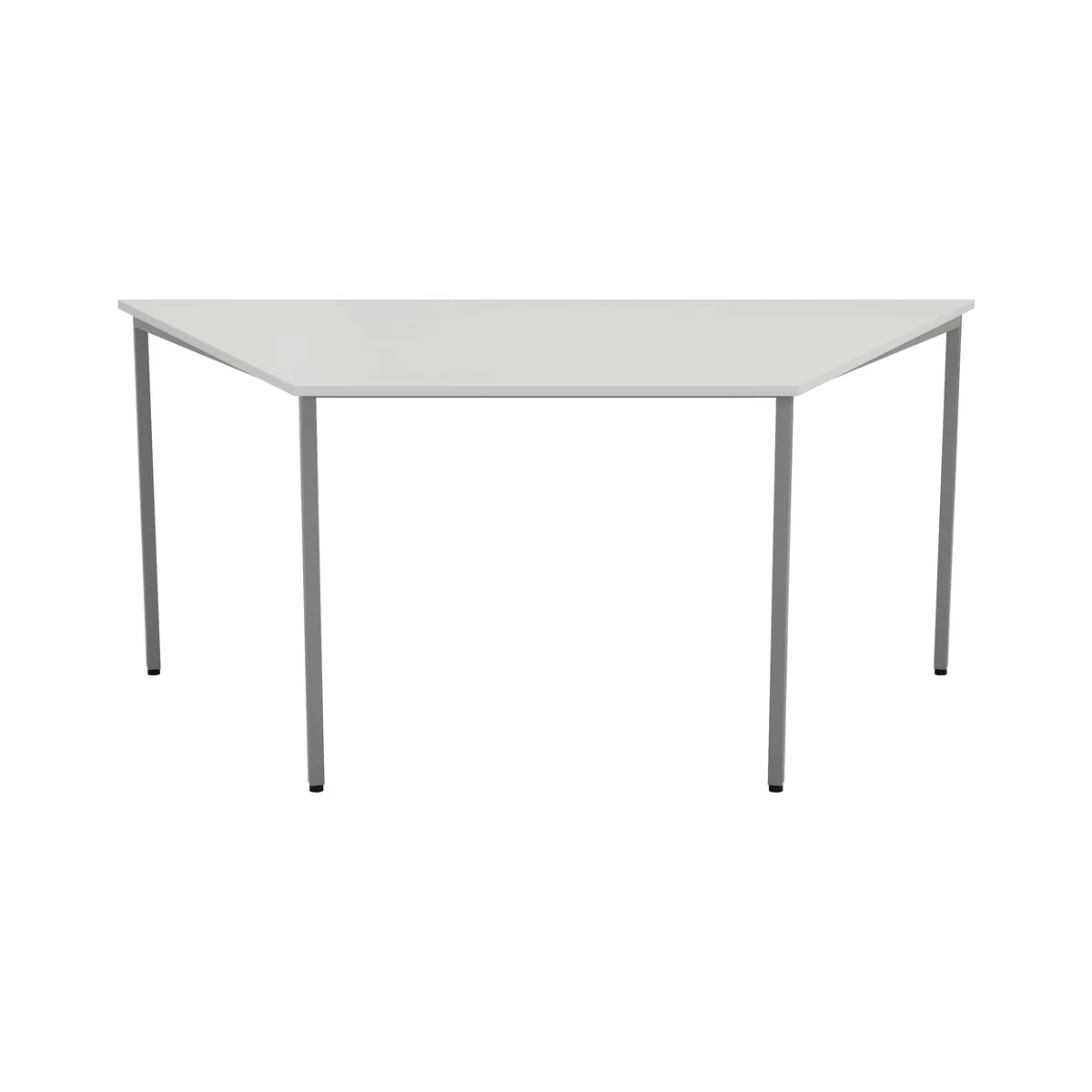 Jemini Trapezoidal Multipurpose Table 1600x800x730mm White KF79036 - Image 2