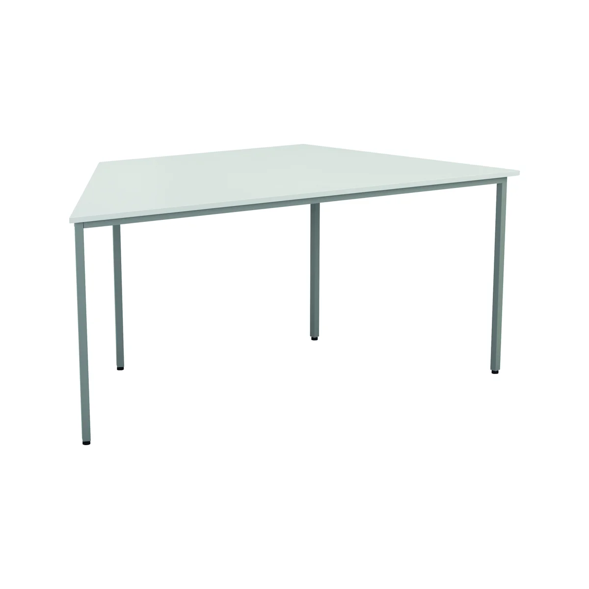 Jemini Trapezoidal Multipurpose Table 1600x800x730mm White KF79036 - Image 4
