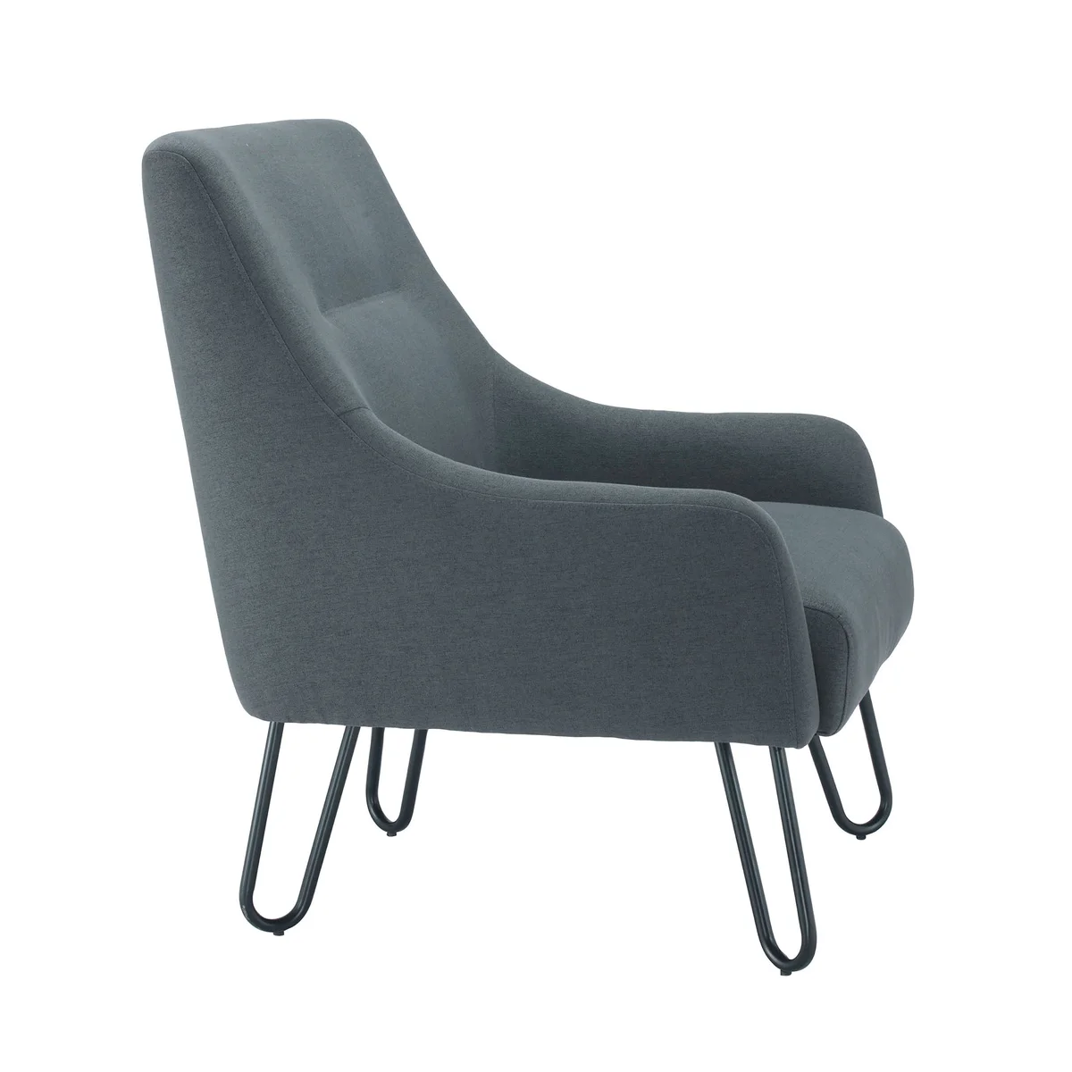 Jemini Reception Armchair Hairpin Leg Grey KF79142 - Image 2