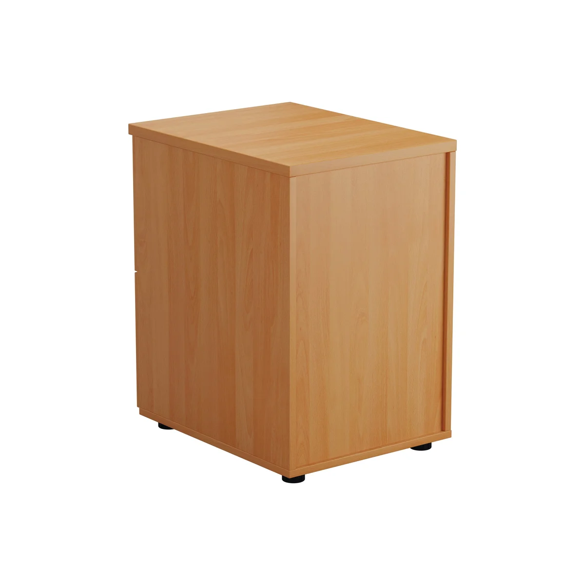 Jemini 2 Drawer Filing Cabinet 464x600x710mm Beech KF79455 - Image 3