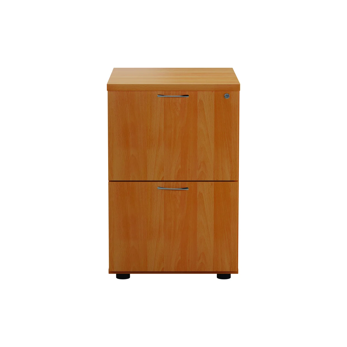 Jemini 2 Drawer Filing Cabinet 464x600x710mm Beech KF79455 - Image 4