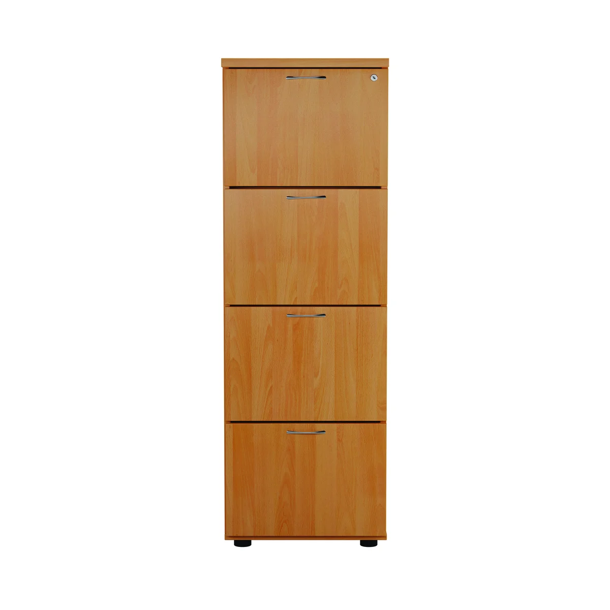 Jemini 4 Drawer Filing Cabinet 464x600x1365mm Beech KF79456 - Image 4