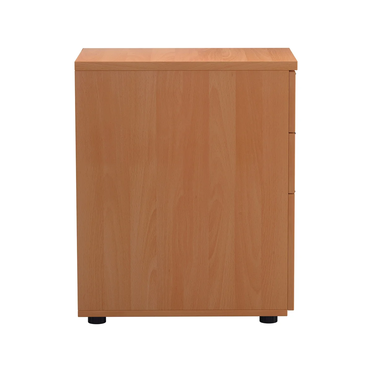 Jemini 3 Drawer Desk High Pedestal 404x600x730mm Beech KF79738 - Image 2