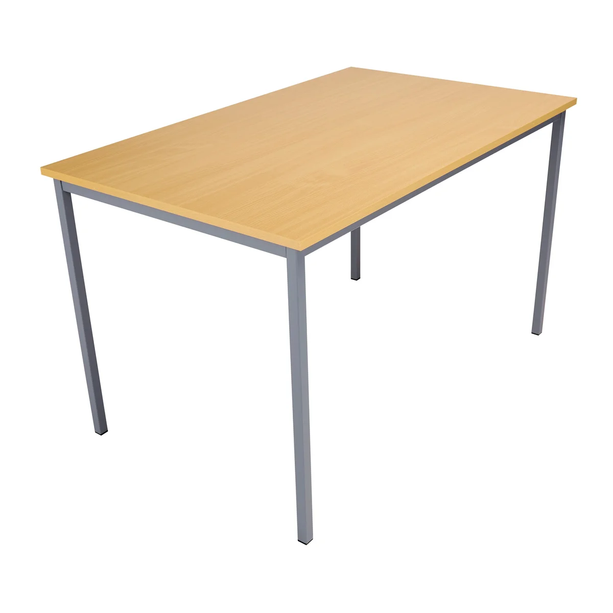 5 Star Modara 18mm Multipurpose Table 1200x800x730mm Nova Oak/Silver KF79848 - Image 3
