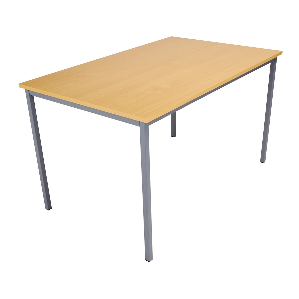 5 Star Modara 18mm Multipurpose Table 1500x800x730mm Oak/Silver KF79851 - Image 2
