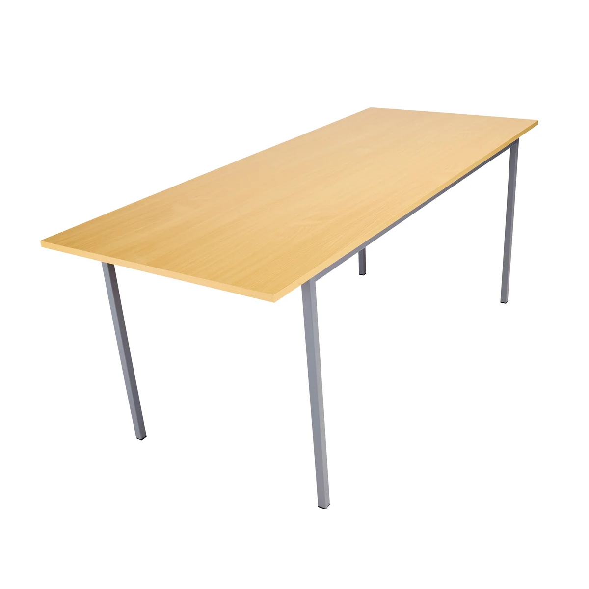5 Star Modara 18mm Multipurpose Table 1800x800x730mm Oak/Silver KF79854 - Image 2