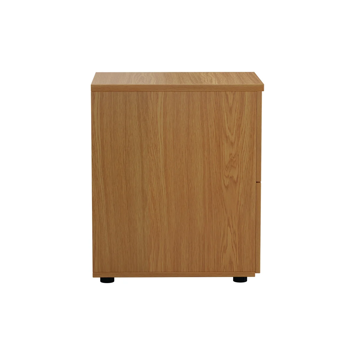 Jemini 2 Drawer Filing Cabinet 464x600x710mm Nova Oak KF79856 - Image 3