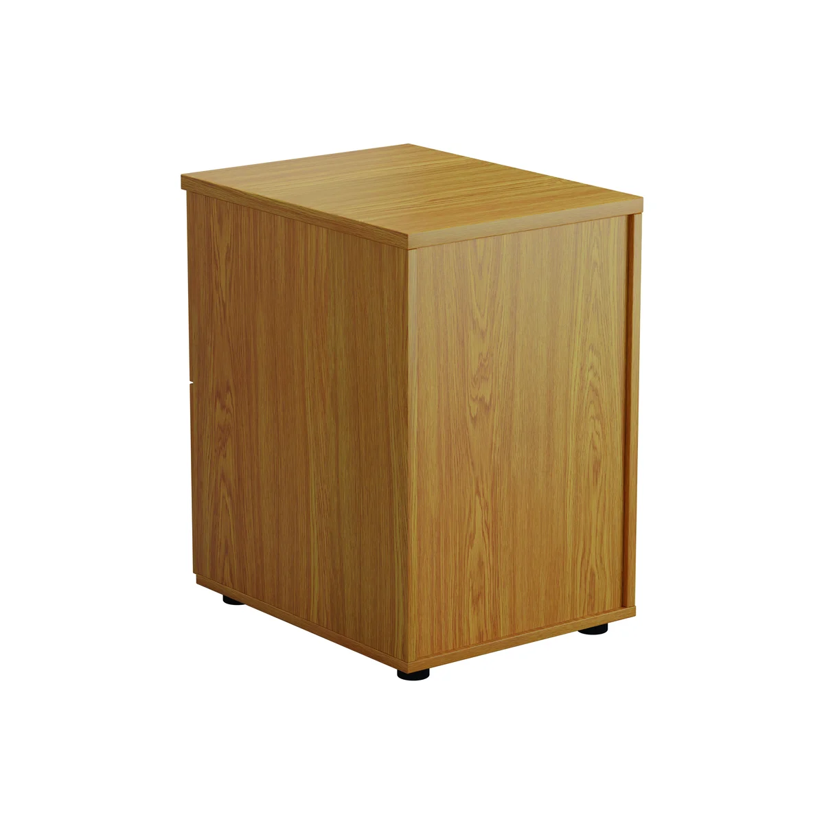 Jemini 2 Drawer Filing Cabinet 464x600x710mm Nova Oak KF79856 - Image 4