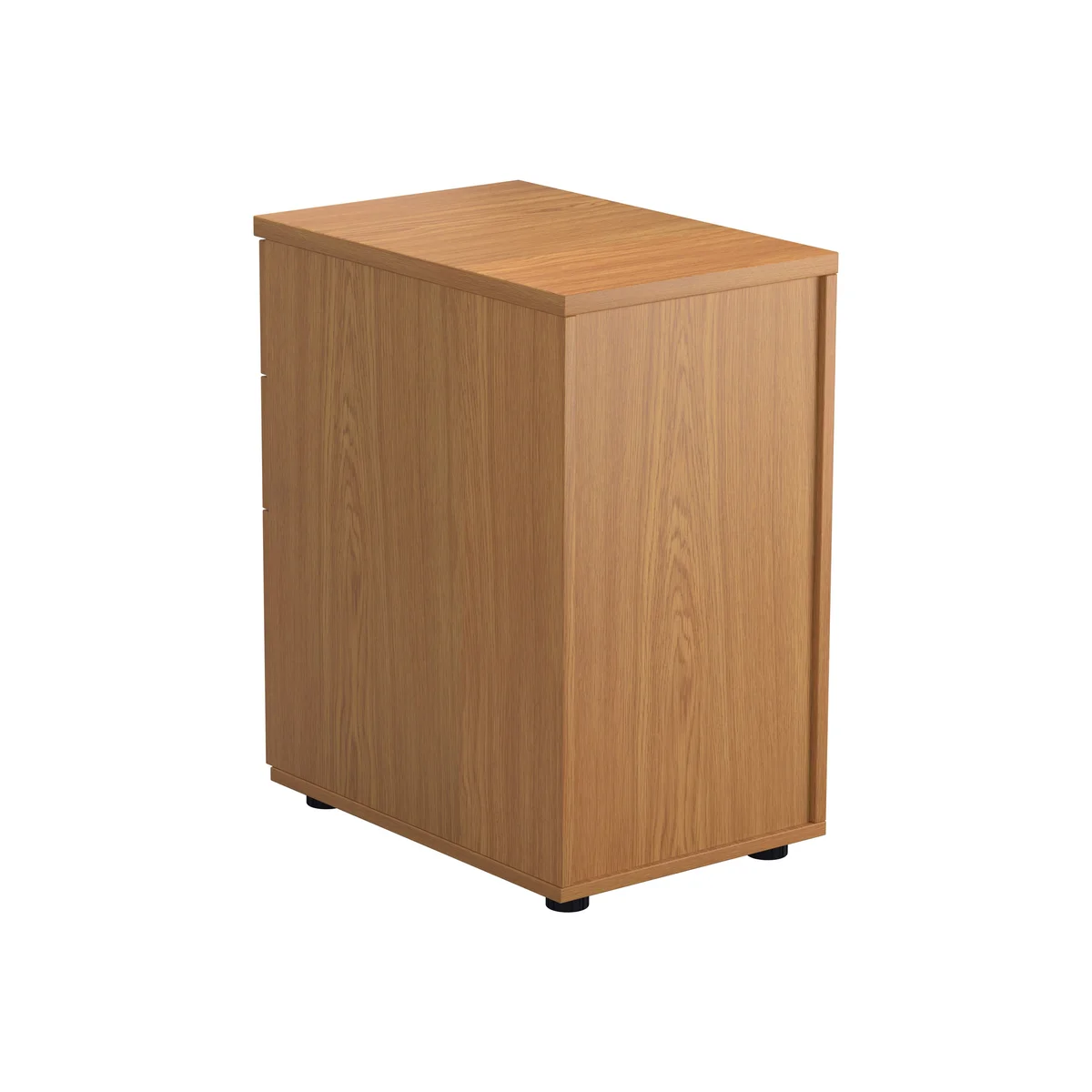 Jemini 3 Drawer Desk High Pedestal 404x800x730mm Nova Oak KF79859 - Image 3