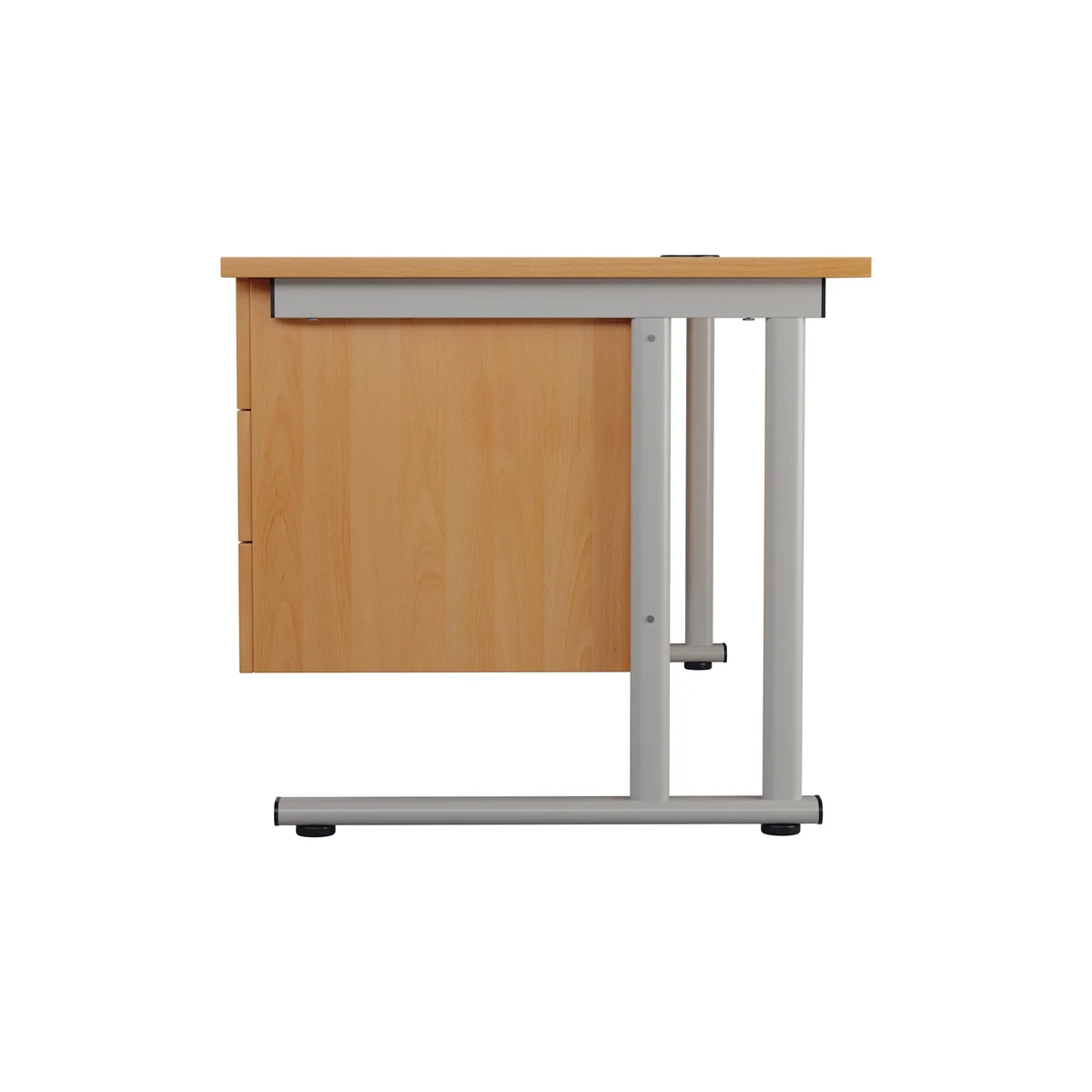 Jemini 3 Drawer Fixed Pedestal 400x500x495mm Beech KF79866 - Image 2