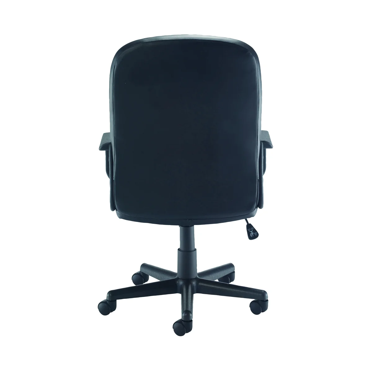 Jemini Jack 2 Executive Swivel Chair with Fixed Arms 620x600x1020-1135mm Polyurethane Black KF79887 - Image 4